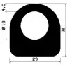 0867/D-NBR D-profile