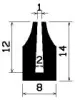 0889/EPDM65 Profile- U