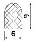 25513/EPDM65 D-profile