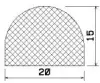 25356/EPDM65 D-profile