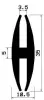 0871/EPDM-H-Profile