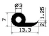 1967/not.silicone P-profile