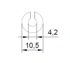 10.5 x 4.2 mm, PVC 70, black (140008801)