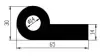 65 x 30 / 14 mm x 1750 EPDM 70
