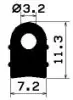 2286/D-NBR D-profile