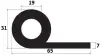 31/19 × 65/7 mm P-profile