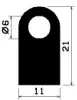 2094/EPDM70 D-profile