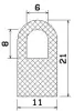25328/PVC65 D-profile