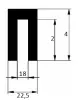 22.5/18 x 4 x 2 mm EPDM 70