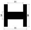 0797/EPDM-H-Profile