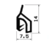 0575/EPDM65 Profile door frames