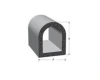 21 × 17 mm, cellular EPDM 600, D-profile, black