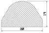 25134/CR- Neoprene  D-profile