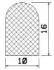 25522/EPDM65 D-profile