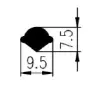 10 x 7.5 mm Wedgeek EPDM 70