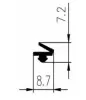 8.7 × 7.2 mm EPDM 70 - joint cover