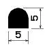 2418/EPDM70 D-profile