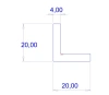 20/16 × 20/16 × 4 mm, TPE 65, black