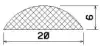 25541/EPDM65 D-profile