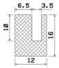 25077/NBR Profile-U