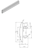 Profile 17.2 × 7 × 10.4 mm, PVC 85, grey, 3-02156