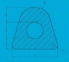 11x10mm,  D-profile, FPM 70, black