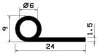 1936/p-shaped-TPE65 P-profile