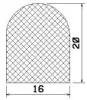 50016/EPDM65 D-profile