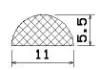 50620/EPDM65 D-profile