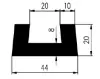 20x44 Profile U NBR 70