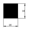 18 x 18 mm EPDM70