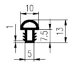 10/5 x 13 mm NBR70 - joint cover