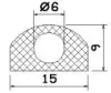 25554/EPDM65 D-profile