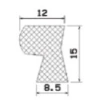25024/EPDM65 Profile door frames