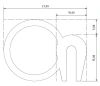27 x 20 mm, profile microporous EPDM/EPDM with metal reinforcement, black