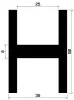 0923/EPDM-H-Profile