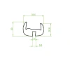 33.5/4 × 23/20.6 mm, PVC 65, black