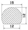 25416/EDPM65 D-profile