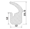 25067/EPDM65 Profile door frames