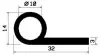 0848/not. EPDM70 P-profile