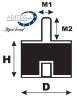 75 x 25 mm B / Type 2 - Silentblock 