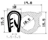 0804/microporous EPDM/EPDM with metal reinforcement