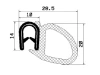 1000/microporous EPDM/PVC with metal reinforcement 