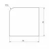 60 x 60 mm, TPE 65, black