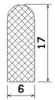 25469/EPDM65 D-profile