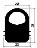 2218/NBR D-profile
