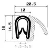 0146/ microporous EPDM/PVC with metal reinforcement