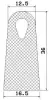 25806/EPDM65 D-profile