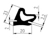 23 x 20 / 2 mm EPDM 70