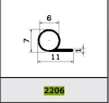 2206/not.EPDM70 P-profile
